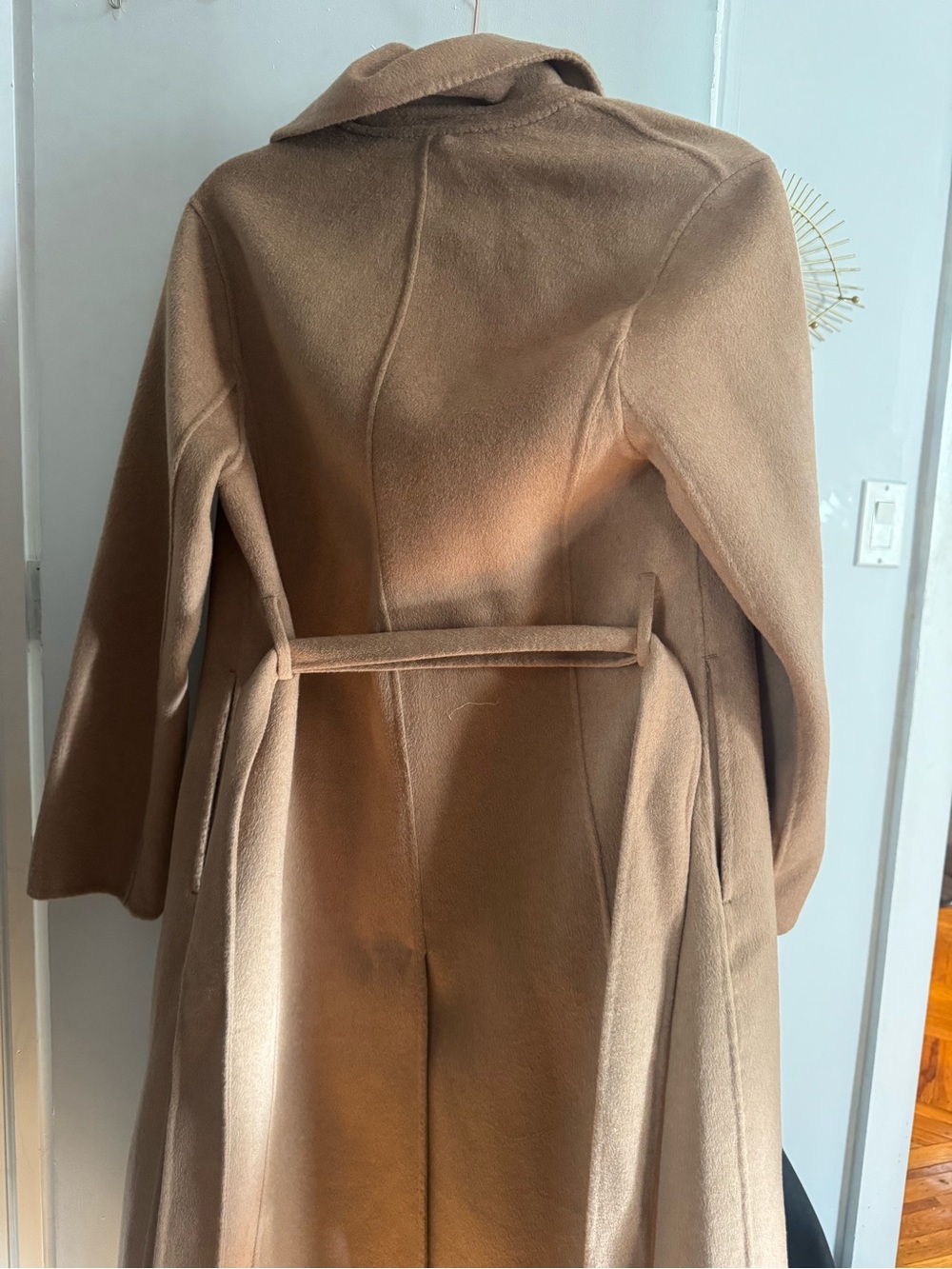 Mango Camel Wool-Blend Trench Coat - Picture 2 of 2